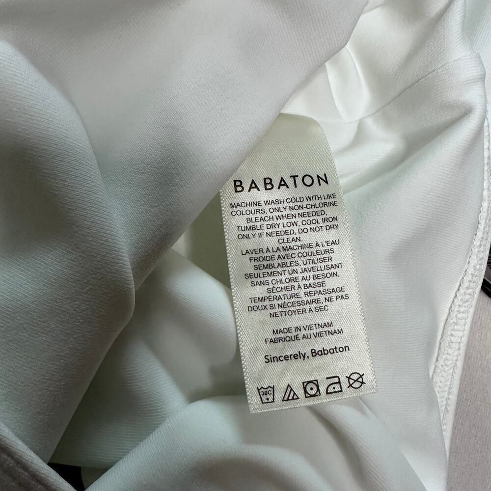 Babaton Segovia Cutout Bodysuit White Long Sleeve Aritzia Size S NWT - Picture 10 of 11